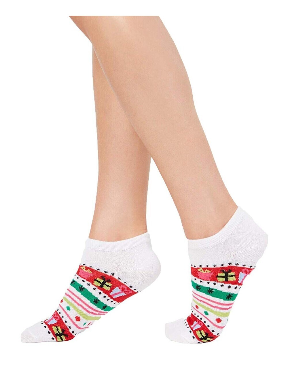 Charter Club Women Socks 1 Pair Ultra Soft Low Cut Stripes Socks One Size